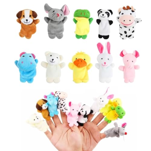 Voarge 20 Stück Finger Plüschtier, Fingerpuppen, Finger Plüschtier Set, Jungen und Mädchen Geschenke, Gastgeschenke für Kinderparty und Stuffer für Ostereier Voarge 20 Stück Finger Plüschtier, Fingerpuppen, Finger Plüschtier Set, Jungen und Mädchen Geschenke, Gastgeschenke für Kinderparty und Stuffer für Ostereier von Voarge