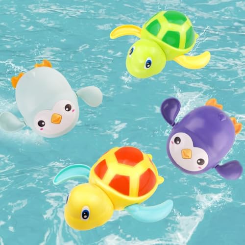 Voarge 4 Stück Baby Badespielzeug,Baby Badespielzeug Wasserspielzeug, Schwimmende Baden Spielzeug Pool Badewannenspielzeug Uhrwerk Badewanne Spielzeug Voarge 4 Stück Baby Badespielzeug,Baby Badespielzeug Wasserspielzeug, Schwimmende Baden Spielzeug Pool Badewannenspielzeug Uhrwerk Badewanne Spielzeug von Voarge