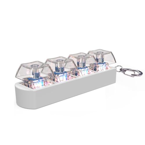 Vocdikficy 4Tasten Tastatur-Tastenkappen, Zappelspielzeug, Stressabbau, DIY-Tastenkappen, Spielzeug-Tastaturkappen, Fingertaste, Zappel-Finger-Tastenkappen A von Vocdikficy