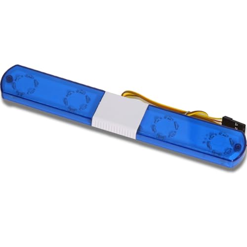Vocdikficy Blitzalarmlampe LED Polizeiauto Helles Licht für 1/10 RC D12, Traxs Axial Auto-Upgrade-Teile, 145 Mm, Blau von Vocdikficy