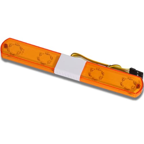 Vocdikficy Blitzalarmlampe LED Polizeiauto Helles Licht für 1/10 RC D12, Traxs Axial Auto-Upgrade-Teile, 145 Mm, Gelb von Vocdikficy