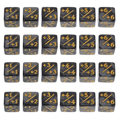 Vocdikficy Positiv Negativ Würfel Kartenspiel Zubehör Kinder Lernspielzeug Schwarz 24 Stück Vocdikficy Positiv Negativ Würfel Kartenspiel Zubehör Kinder Lernspielzeug Schwarz 24 Stück von Vocdikficy