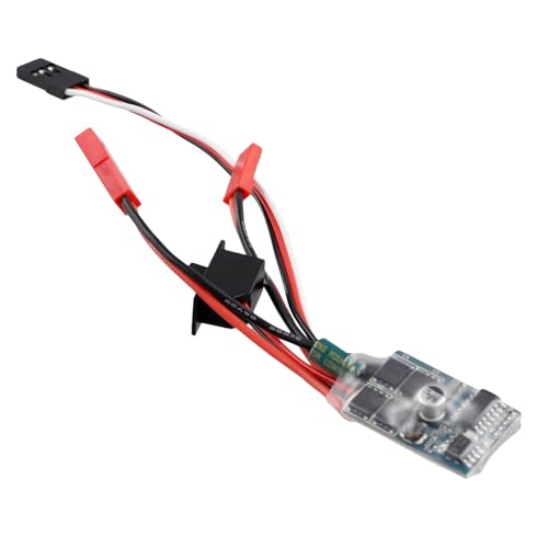 Vocdikficy RC Car 35A ESC Vorwärts-Rückwärts-Bürstenbremse Dual Way ESC Motordrehzahlregler für 1/16 1/18 1/24 Auto Boot von Vocdikficy