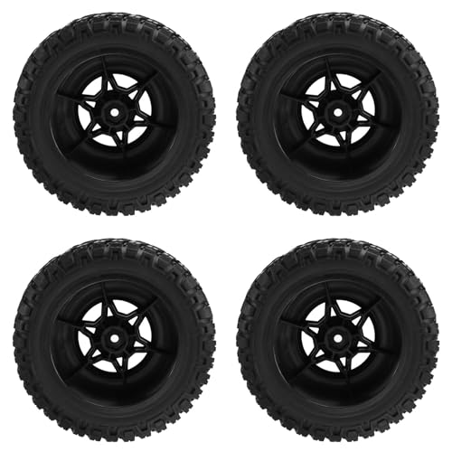 Vocdikficy RC-Felgen und -Reifen, 4 Stück, RC-Short-Course-Truck-Reifen im Maßstab 1/10 für 2WD Slash Arrma Senton-Reifen von Vocdikficy