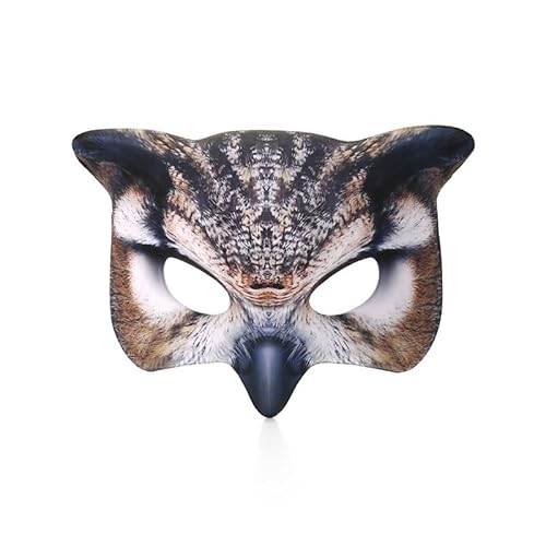 Vocoliday 1 Stück Halloween-Eulenmaske Halbe Gesichtsmaske für Halloween, Weihnachten, Karneval, Ostern, Kostümpartys und Cosplay-Zubehör Vocoliday 1 Stück Halloween-Eulenmaske Halbe Gesichtsmaske für Halloween, Weihnachten, Karneval, Ostern, Kostümpartys und Cosplay-Zubehör von Vocoliday
