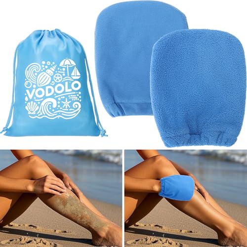 Vodolo 2-in-1 Sandentferner für Strand, 2 x Sandwischhandschuhe für Strand, Strandurlaub, Essentials für Kinder und Erwachsene, Strandtag-Zubehör, Muss für Frauen, Sommer, Familie, Strand, von Vodolo