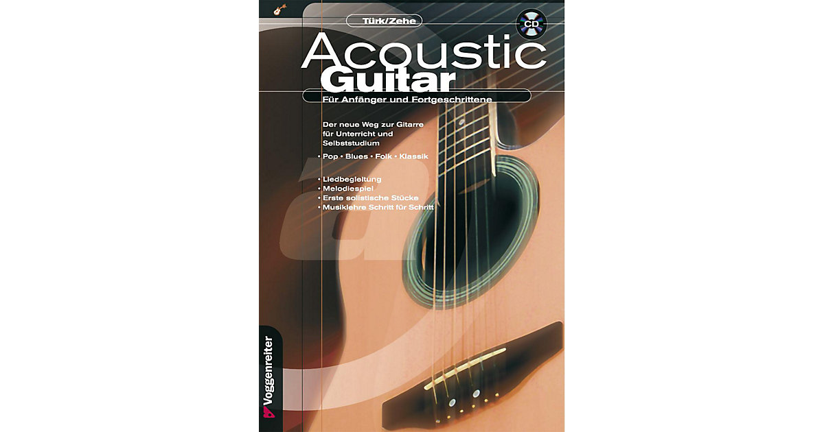 Buch - Acoustic Guitar Anfänger und Fortgeschrittene, m. CD-Audio  Kinder von Voggenreiter