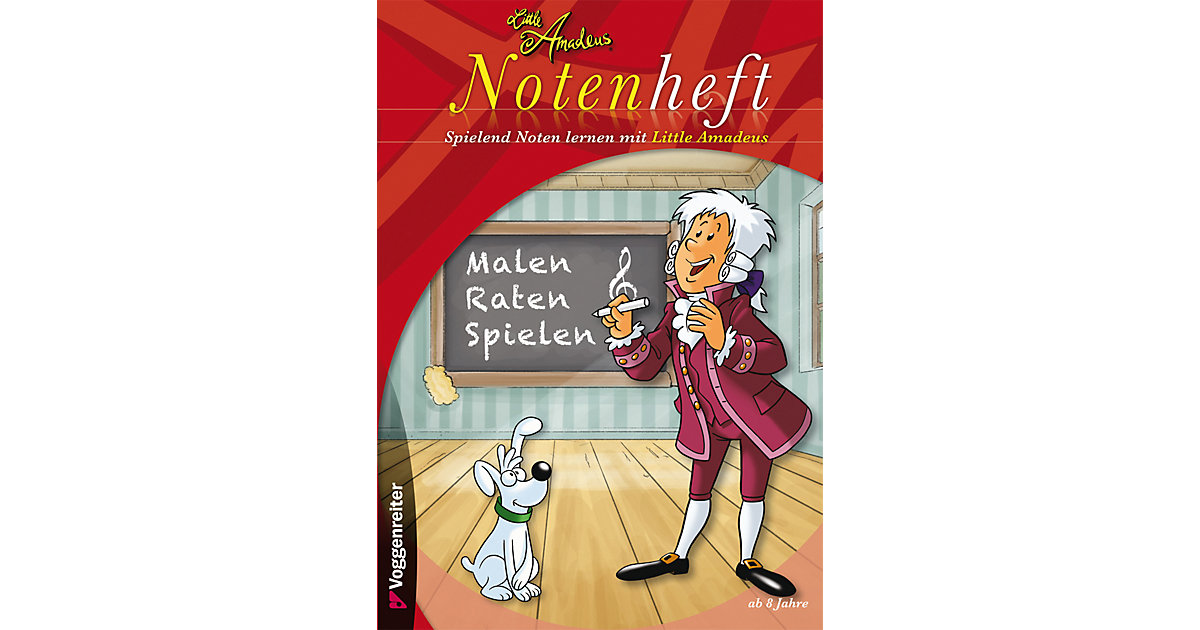 Buch - Little Amadeus: Notenheft (Blanko-Notenheft) von Voggenreiter