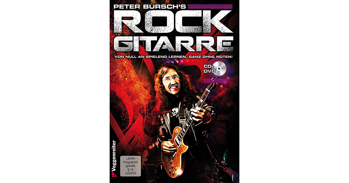 Buch - Peter Bursch's Rock Gitarre, mit Audio-CD und DVD von Voggenreiter