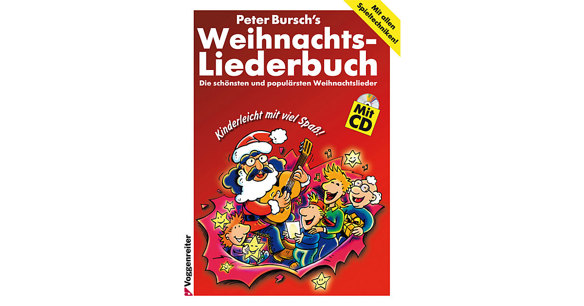 Buch - Peter Bursch's Weihnachtsliederbuch, mit Audio-CD von Voggenreiter