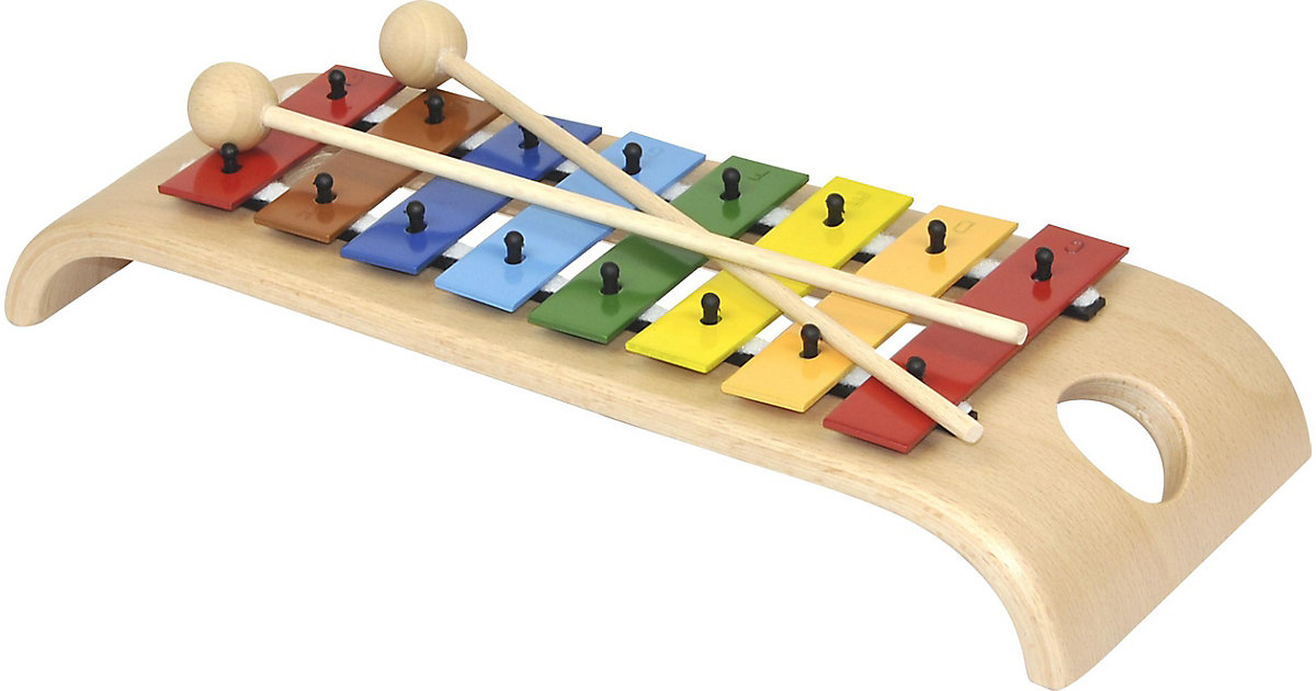 Das wunderschöne Glockenspiel (Holzglockenspiel mit Metallplatten, diatonisch, 2 Schlägel) von Voggenreiter