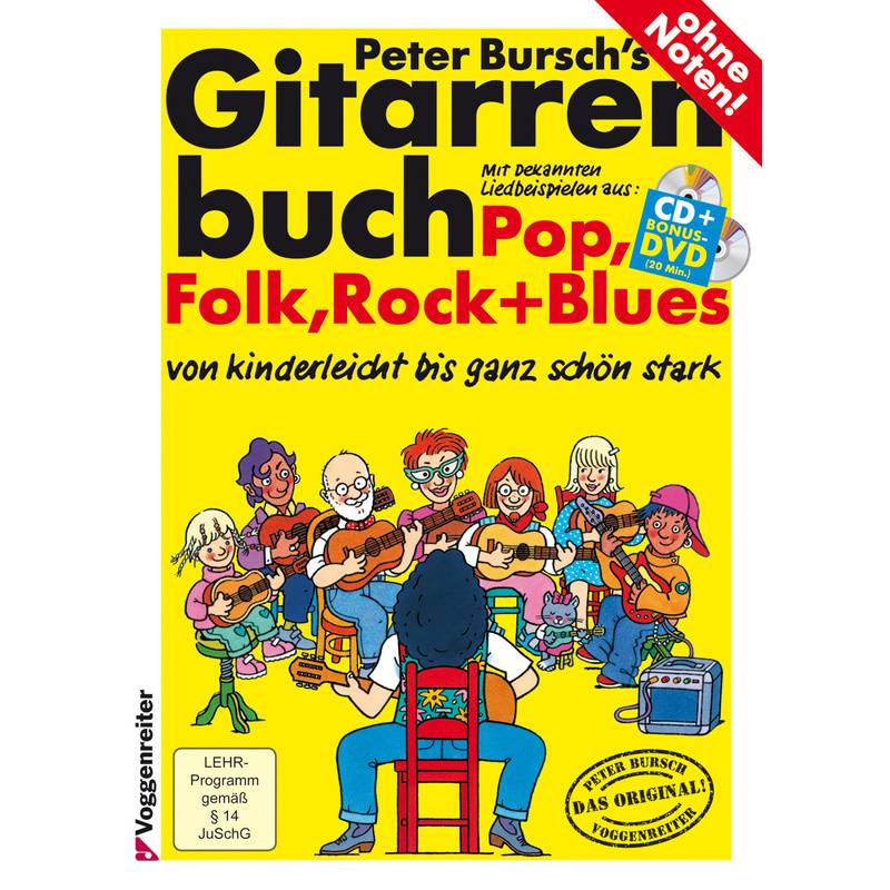 Gitarrenbuch, inklusive Audio-CD und DVD von Voggenreiter