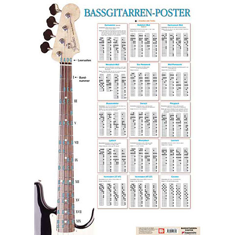 Voggenreiter Bassgitarren-Poster Poster Voggenreiter Bassgitarren-Poster Poster von Voggenreiter