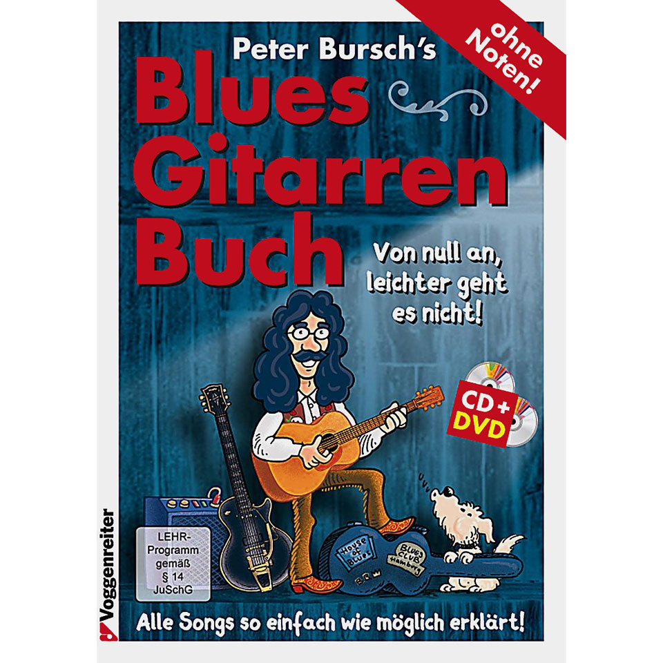 Voggenreiter Peter Bursch&#39;s Blues Gitarrenbuch Lehrbuch von Voggenreiter