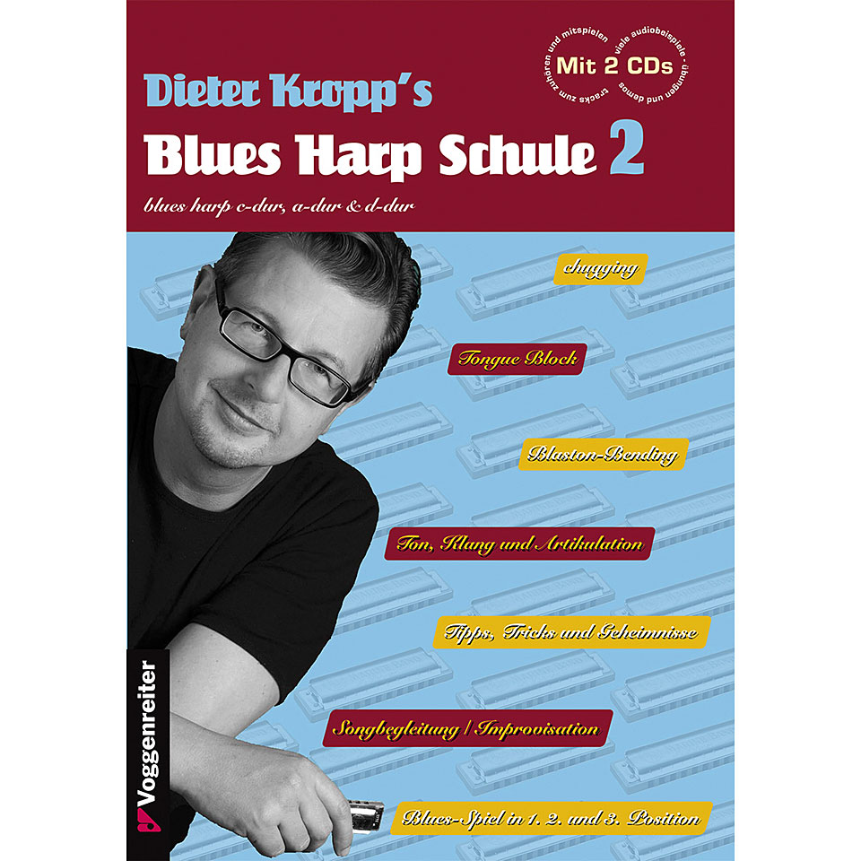 Voggenreiter Dieter Kropp&#39;s Blues Harp Schule 2 Lehrbuch von Voggenreiter