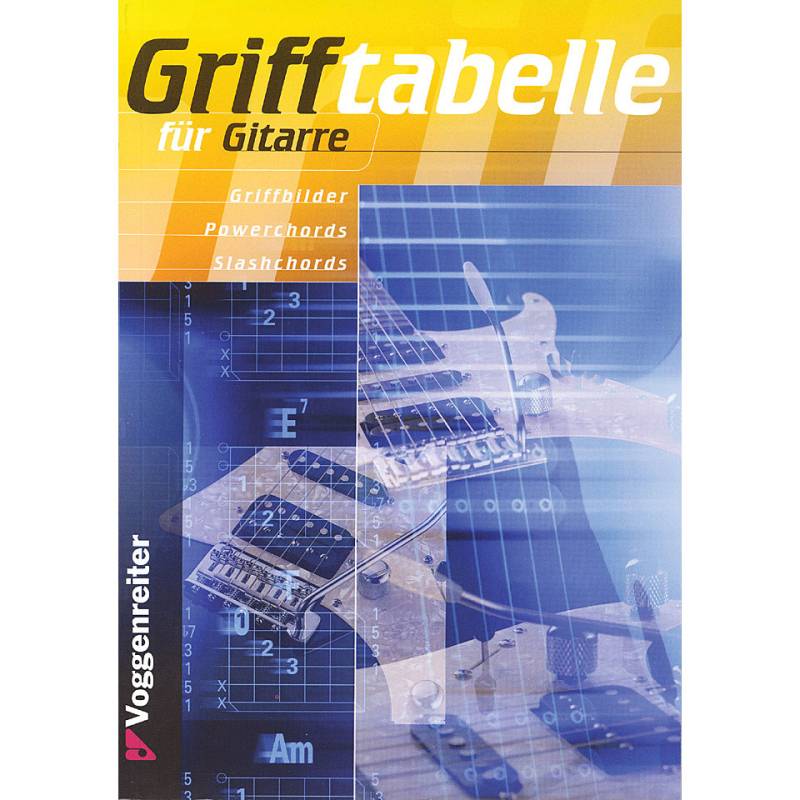 Voggenreiter Grifftabelle für Gitarre Lehrbuch von Voggenreiter