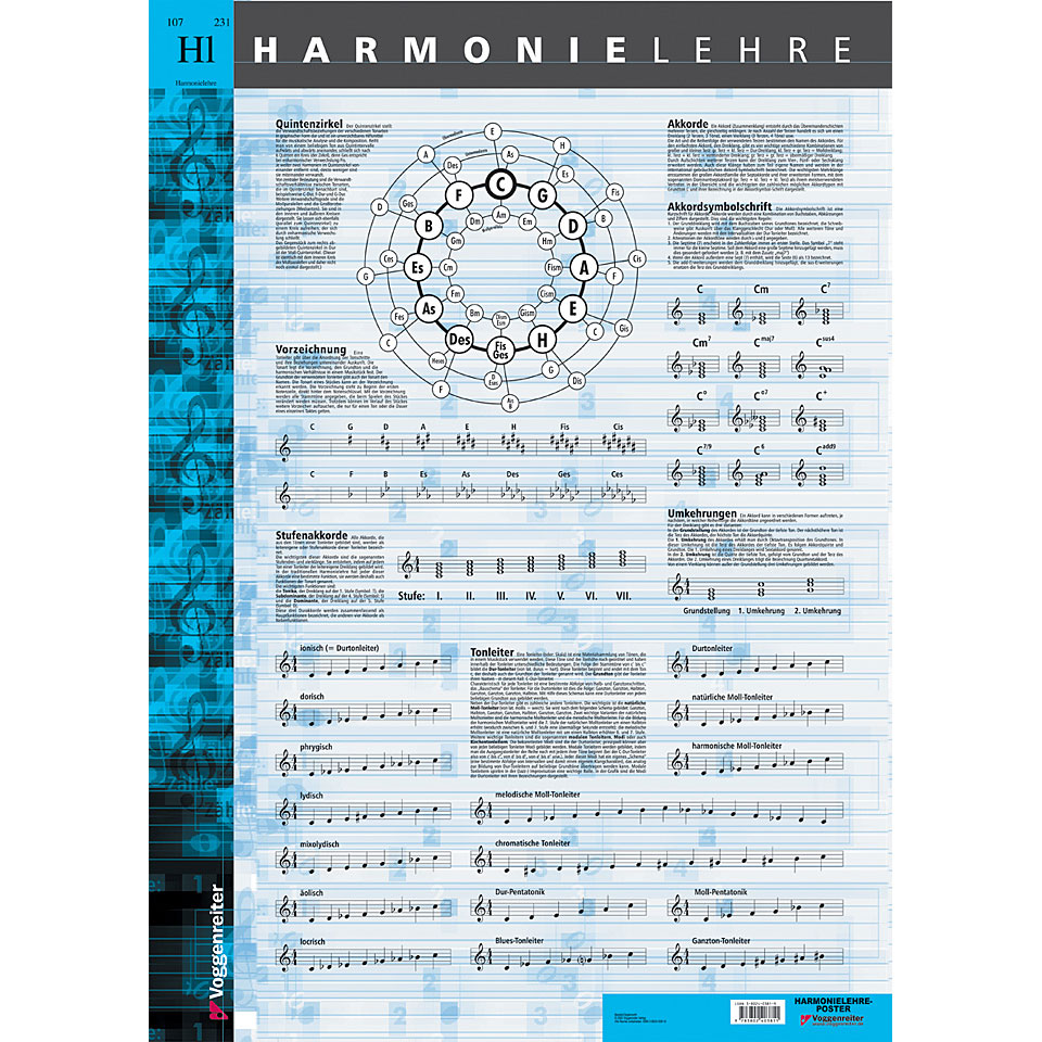 Voggenreiter Harmonielehre-Poster Poster Voggenreiter Harmonielehre-Poster Poster von Voggenreiter