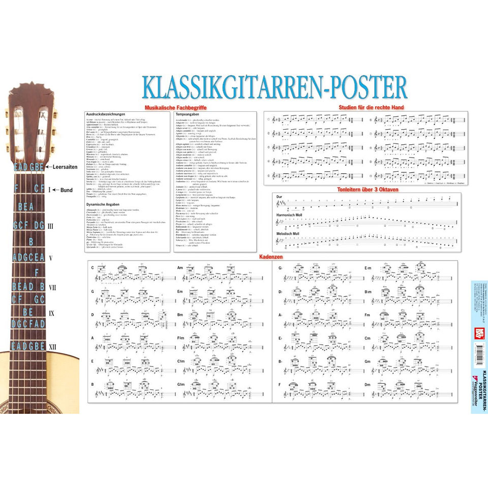 Voggenreiter Klassikgitarren-Poster Poster Voggenreiter Klassikgitarren-Poster Poster von Voggenreiter