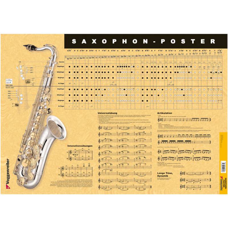 Voggenreiter Saxophon-Poster Poster von Voggenreiter