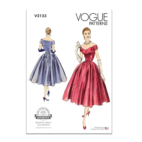 Vogue Schnittmuster V2123Y5 Abendkleid für Damen, Y5 (46-50-52-54) von Vogue