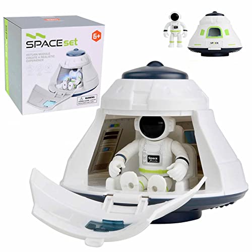 Voiakiu Weltraumspielzeug für Kinder, Raumschiff-Abenteuer-Astronautenspielzeug für Jungen, Raumschiff-Raketen-Rover-Spielzeug mit Lichtgeräusch-Spielset für Kinder, Kinder und Jugendliche von Voiakiu