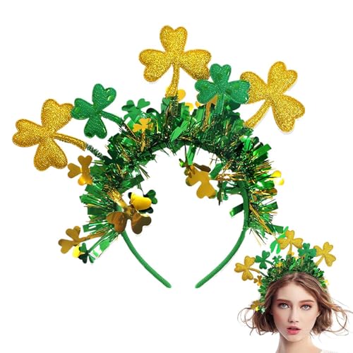 Kleeblatt Stirnband Boppers Grün Kleeblatt Haarband Irische Karneval Kostüm Accessoires mit Bowler für Frauen Mädchen Kleeblatt Stirnband Boppers Grün Kleeblatt Haarband Irische Karneval Kostüm Accessoires mit Bowler für Frauen Mädchen von Voihamy