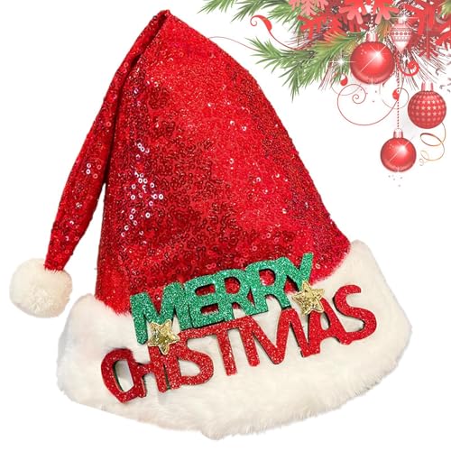 Niedliche Weihnachtsmütze für Kinder – Weihnachtsmannmütze, niedliche rote Weihnachtsmütze – Urlaubsdekoration, Unisex, Hirschgeweih, Weihnachtsmann-Weihnachtstuch für Damen und Herren Niedliche Weihnachtsmütze für Kinder – Weihnachtsmannmütze, niedliche rote Weihnachtsmütze – Urlaubsdekoration, Unisex, Hirschgeweih, Weihnachtsmann-Weihnachtstuch für Damen und Herren von Voihamy