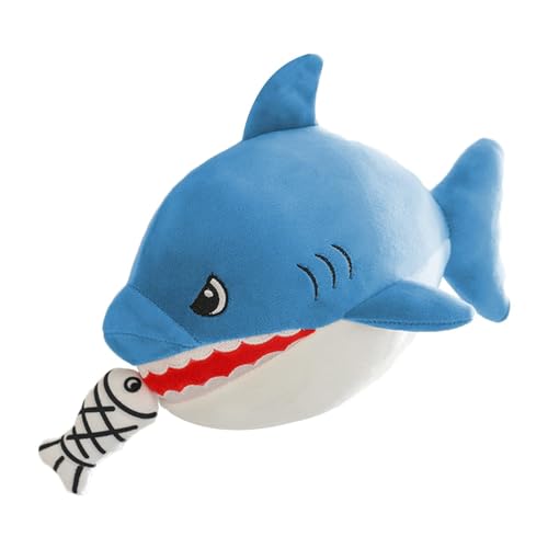 Voihamy Hai-Plüschtier, ausgestopfter Hai | Weicher Hai frisst kleine Fische Plüschkissen | 45 cm große Stofftierhaie, Plüschfigurenspielzeug für Sofa, Schlafzimmer, Autodekoration von Voihamy