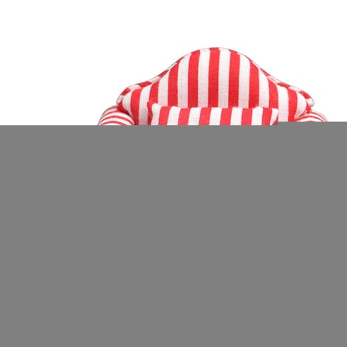 Voihamy Puppenhaus-Sofa-Set, Puppenhaus-Couch | Miniatur-Sofa-Sessel-Spielzeug im Maßstab 1:12 - Hochsimuliertes Miniatursofa aus Holzstoff, rote und weiße Streifen, Kinderspielzeug, Geschenk für von Voihamy