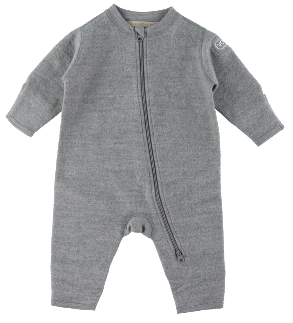 Voksi Overall - Wolle - Grau Meliert - Voksi - 74/80 - Overalls Voksi Overall - Wolle - Grau Meliert - Voksi - 74/80 - Overalls von Voksi