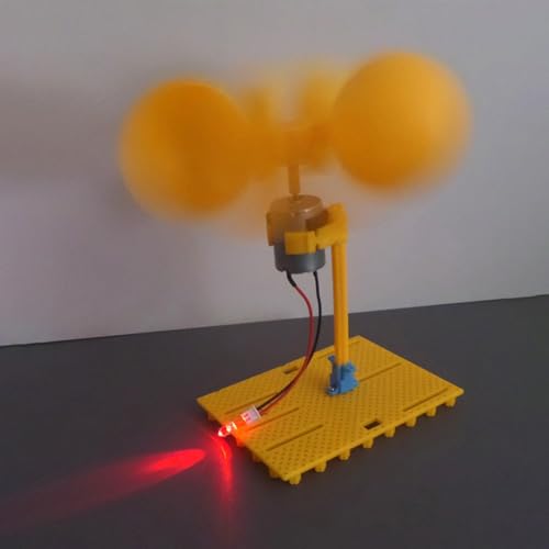 Kleine Windkraftanlage Generator Kit mit Gleichstrommotor und Halterklingen, DIY Erneuerbare Energien Wissenschaft Experiment Kit, Pädagogisches STEM Physik Lernwerkzeug für Kinder Kleine Windkraftanlage Generator Kit mit Gleichstrommotor und Halterklingen, DIY Erneuerbare Energien Wissenschaft Experiment Kit, Pädagogisches STEM Physik Lernwerkzeug für Kinder von Volakebeing