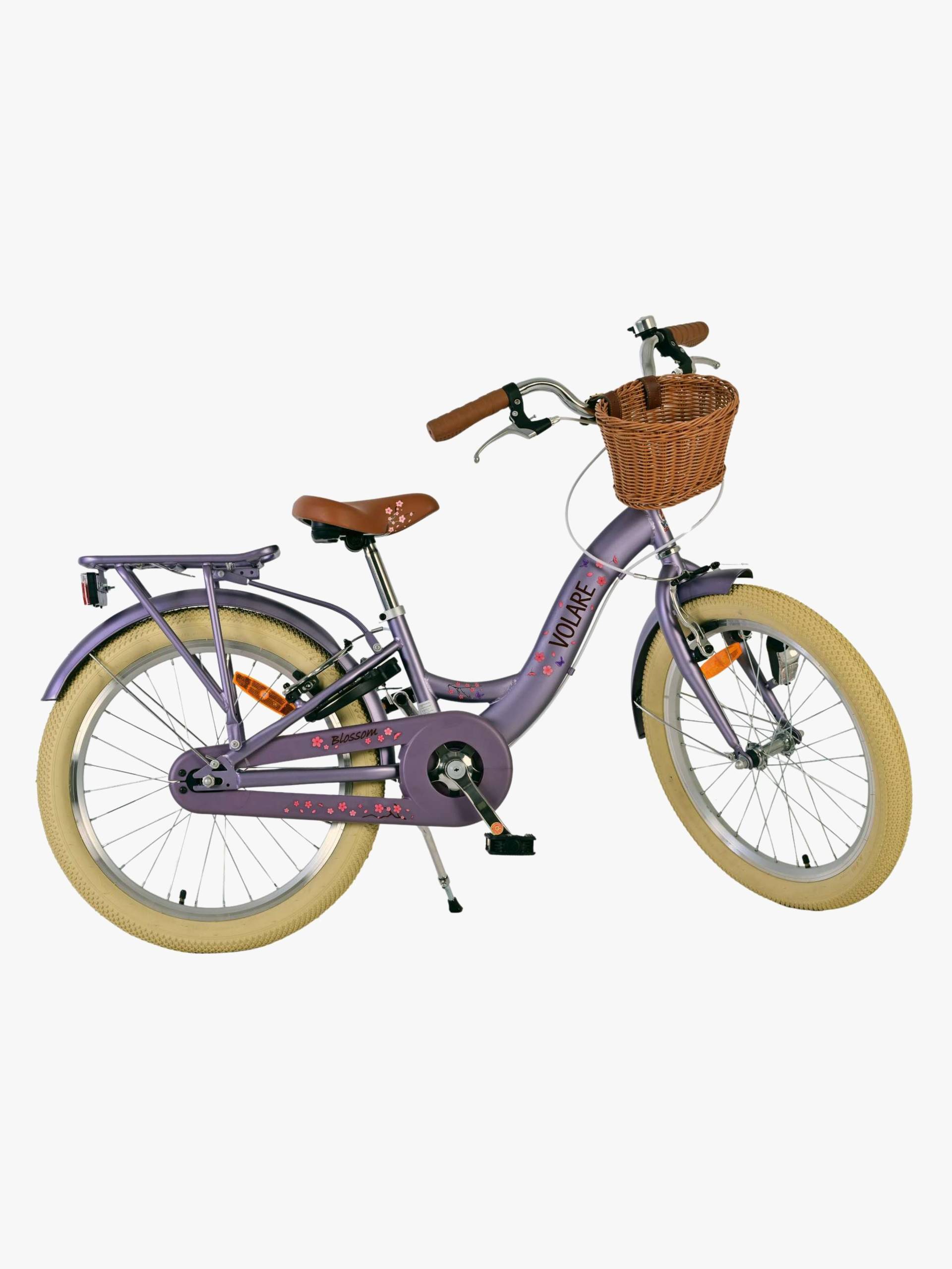 Volare Blossom Kinderfahrrad Handbremse 20 Zoll, Lila von Volare