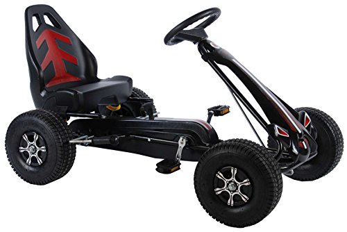 Volare Go-Kart Racing Car Big - Big Wheel Tretauto für Kinder mit Luftreifen von 4-7 Jahren von Volare