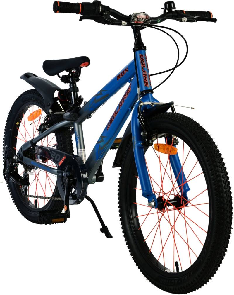Volare Rocky Kinderfahrrad 20 Zoll, Blau von Volare