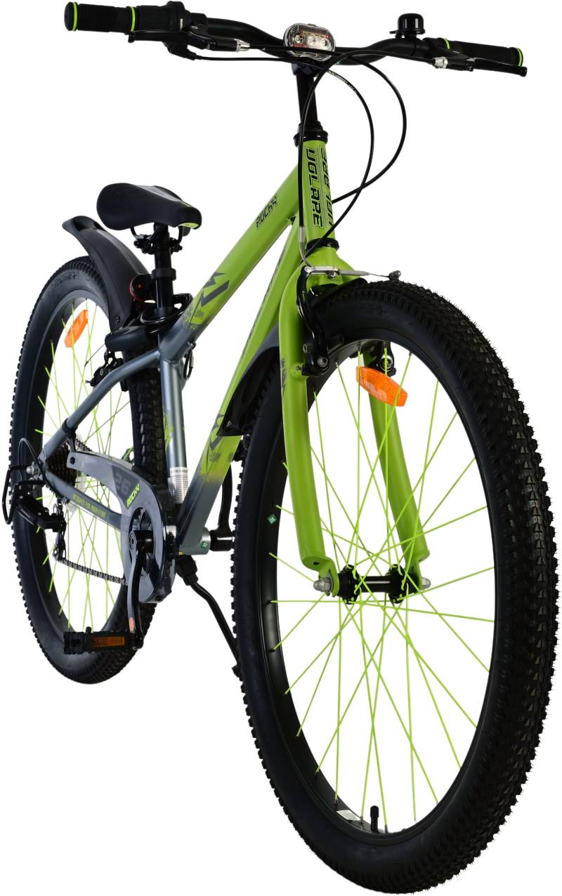 Volare Rocky Kinderfahrrad 26 Zoll, Grün von Volare
