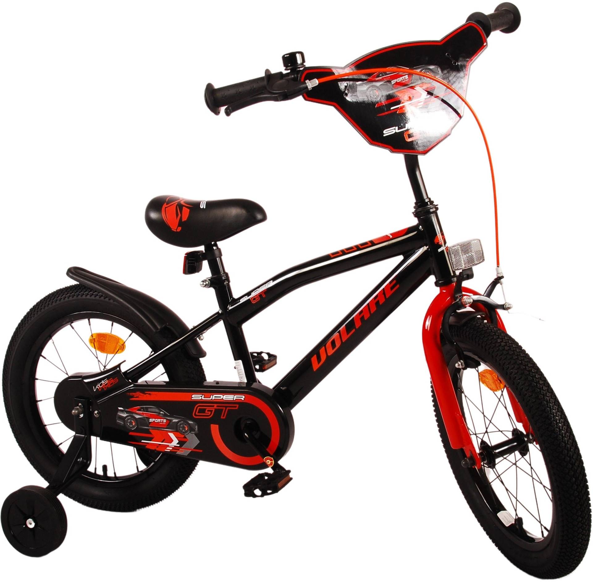 Volare Super Kinderfahrrad 16 Zoll, Rot/Schwarz Volare Super Kinderfahrrad 16 Zoll, Rot/Schwarz von Volare