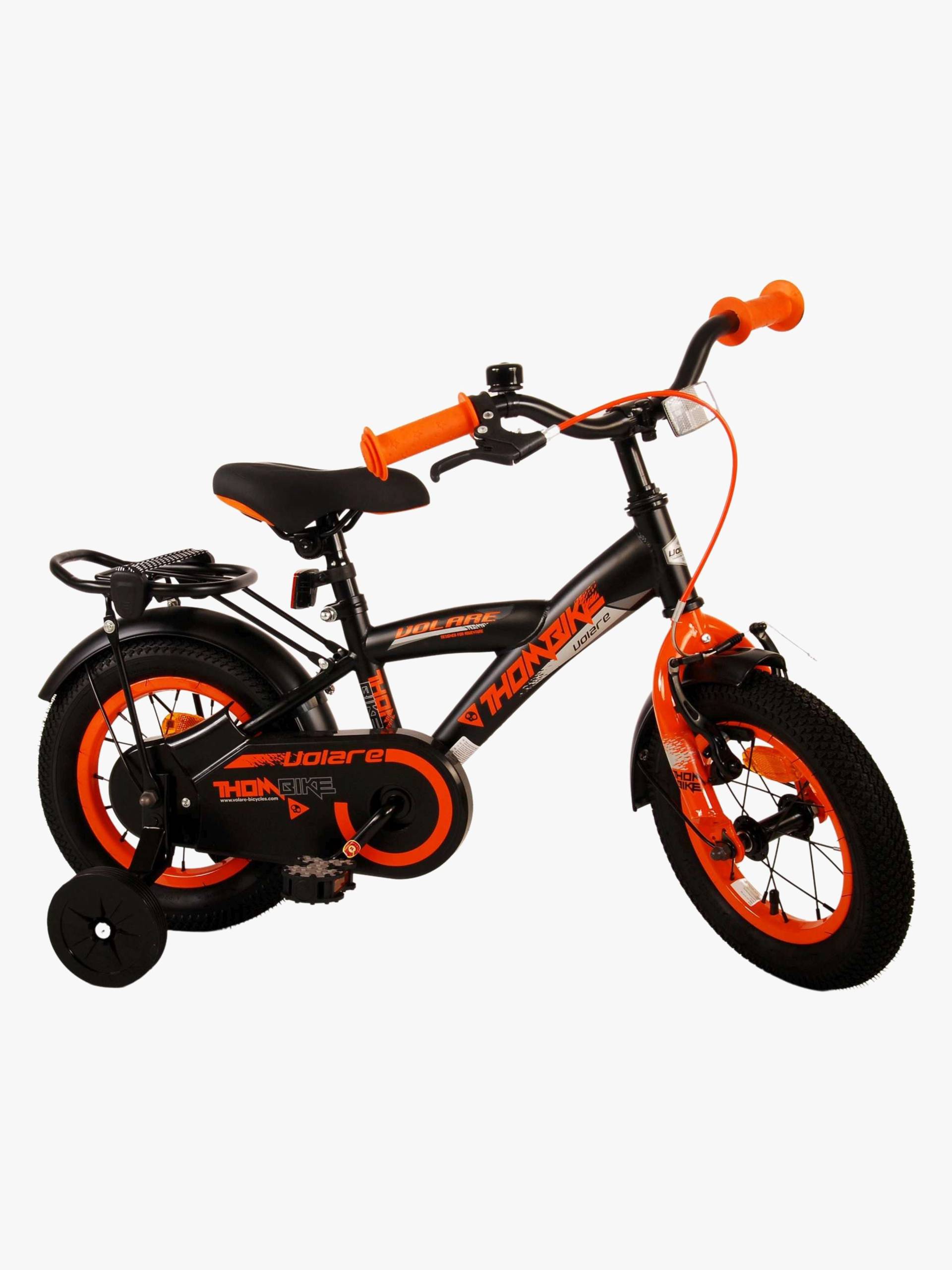 Volare Thombike Kinderfahrrad 12 Zoll, Schwarz/Orange von Volare