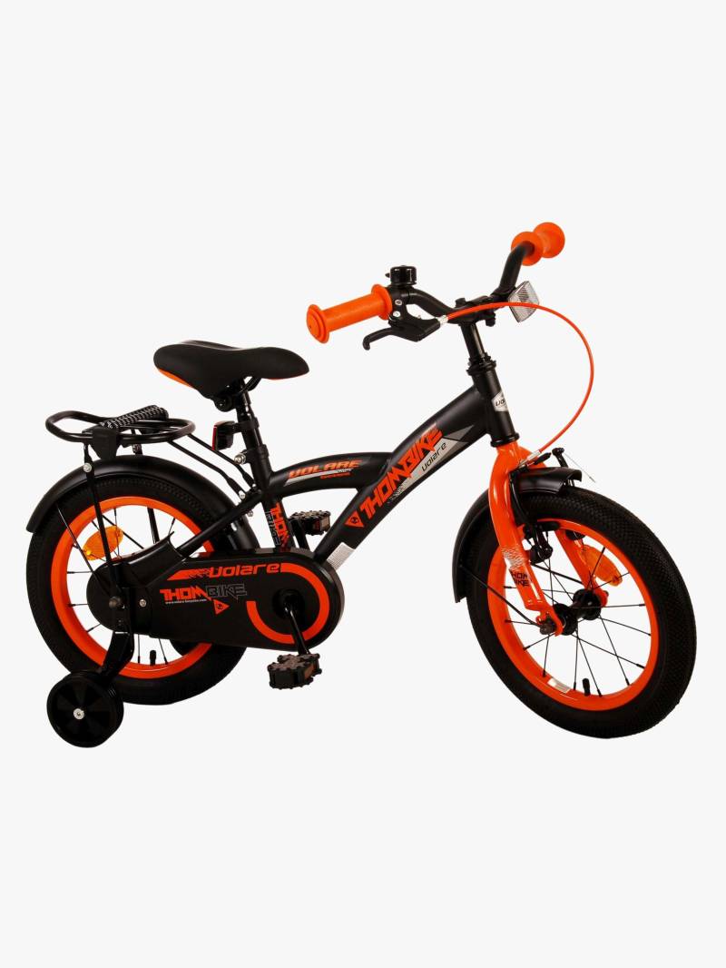 Volare Thombike Kinderfahrrad 14 Zoll, Schwarz/Orange von Volare