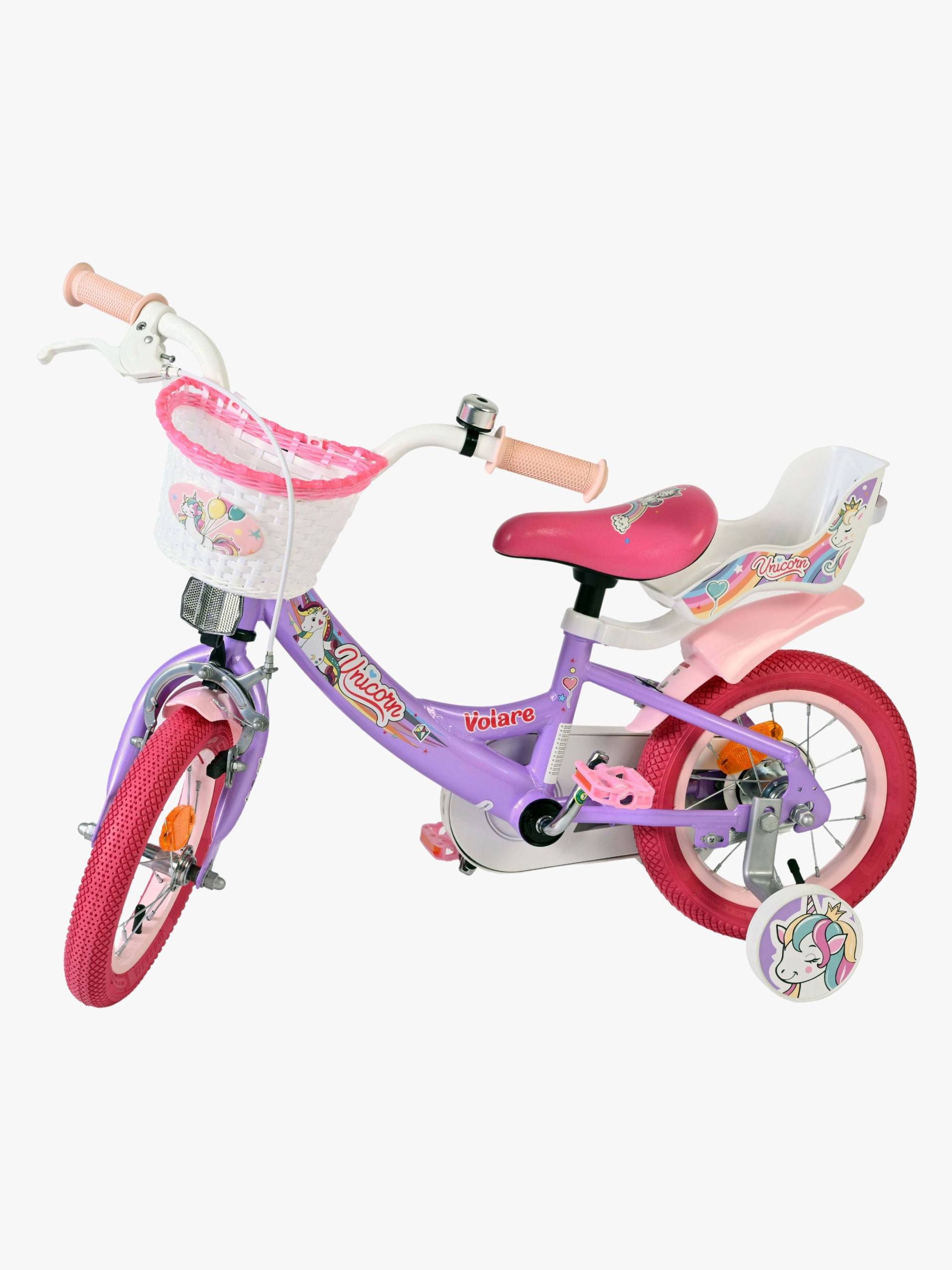 Volare Unicorn Kinderfahrrad 12 Zoll, Lila von Volare