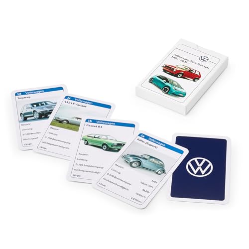 Volkswagen 330087528 Kartenspiel Auto-Quartett Spielkarten Fahrzeuge, 32 Karten Volkswagen 330087528 Kartenspiel Auto-Quartett Spielkarten Fahrzeuge, 32 Karten von Volkswagen