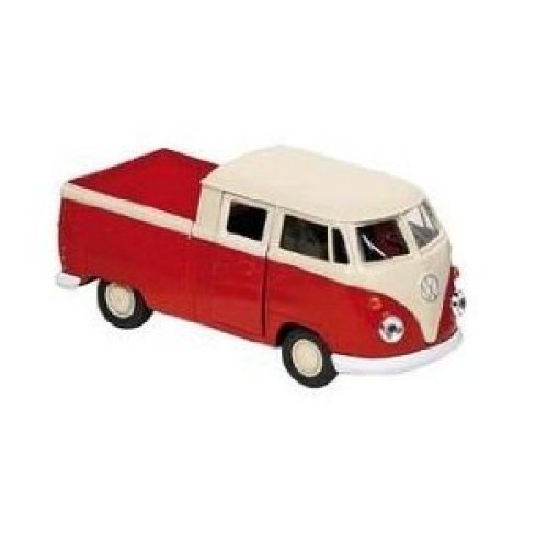 Volkswagen T1 DoKa PickUp rot Pritsche VW Bulli 1:38 Modellauto Welly 12186 Volkswagen T1 DoKa PickUp rot Pritsche VW Bulli 1:38 Modellauto Welly 12186 von Volkswagen