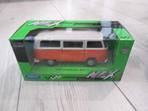 Welly Volkswagen T2 Orange Beige Bus Transporter 1967-1979 ca 1/43 1/36-1/46 Modell Auto Welly Volkswagen T2 Orange Beige Bus Transporter 1967-1979 ca 1/43 1/36-1/46 Modell Auto von Volkswagen