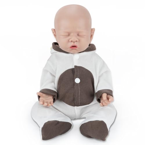 Vollence 31cm Reborn Baby Puppe Silikon, Schlafende Silikonpuppe, Realistische Babypuppe - Mädchen von Vollence