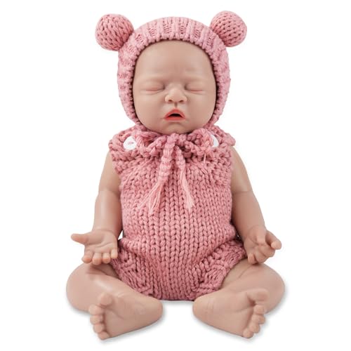Vollence 31cm Reborn Baby Puppe Silikon, Schlafende Silikonpuppe für Mädchen – Reborn Puppe Vollence 31cm Reborn Baby Puppe Silikon, Schlafende Silikonpuppe für Mädchen – Reborn Puppe von Vollence