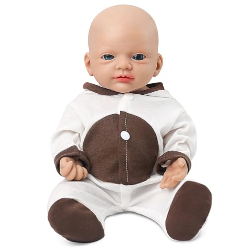 Vollence 40cm Reborn Baby Puppe Silikon, Realistische Neugeborene Silikonpuppe, Stressabbau Spielzeug - Mädchen Vollence 40cm Reborn Baby Puppe Silikon, Realistische Neugeborene Silikonpuppe, Stressabbau Spielzeug - Mädchen von Vollence