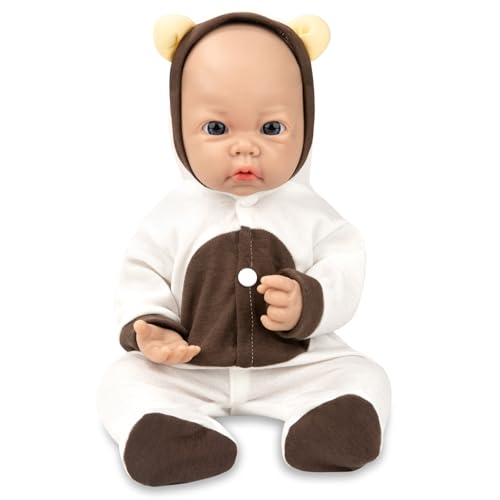 Vollence 40cm Silikon Reborn Baby Puppe, Realistische Babypuppen, Stressabbau-Spielzeug für Kinder und große Freude - Mädchen Vollence 40cm Silikon Reborn Baby Puppe, Realistische Babypuppen, Stressabbau-Spielzeug für Kinder und große Freude - Mädchen von Vollence