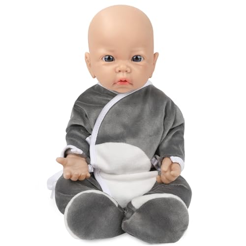 Vollence 40cm Silikon Reborn Baby Puppe, Keine Vinylpuppen, Neugeborene Babypuppe, Kinder und Sammler - Junge Vollence 40cm Silikon Reborn Baby Puppe, Keine Vinylpuppen, Neugeborene Babypuppe, Kinder und Sammler - Junge von Vollence