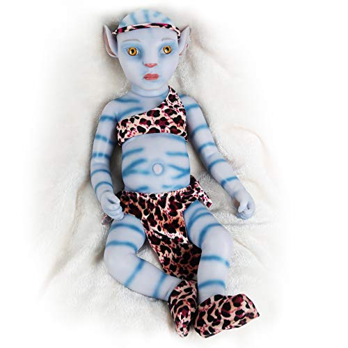 Vollence 51cm Avatar Vollsilikon Babypuppe,Nicht Vinyl Puppen,Naturgetreue Silikon Babypuppe, Echte Baby Dolls - Junge von Vollence