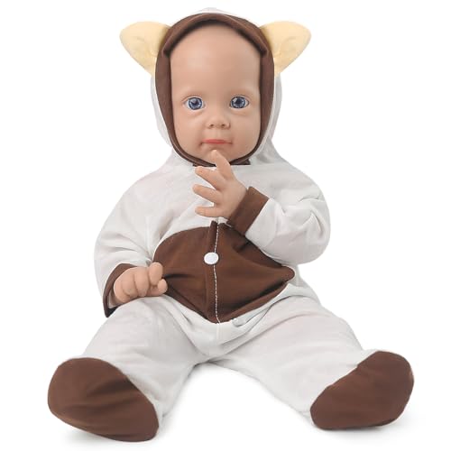 Vollence 53cm Reborn Baby Puppe aus Silikon, Lebensechte Neugeborene, Realistische Neugeborene Silikonpuppe, Stressabbau Spielzeug - Mädchen Vollence 53cm Reborn Baby Puppe aus Silikon, Lebensechte Neugeborene, Realistische Neugeborene Silikonpuppe, Stressabbau Spielzeug - Mädchen von Vollence