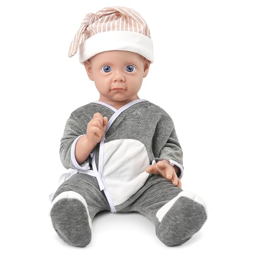 Vollence 53cm Silikon Reborn Baby Puppe, Keine Vinylpuppen, Ganzkörper-Silikonpuppe Kinder - Junge Vollence 53cm Silikon Reborn Baby Puppe, Keine Vinylpuppen, Ganzkörper-Silikonpuppe Kinder - Junge von Vollence